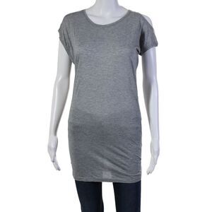 IRO Jeans Womens Short Sleeve Scoop Neck Lightweight Tee Shirt Gray Size XS